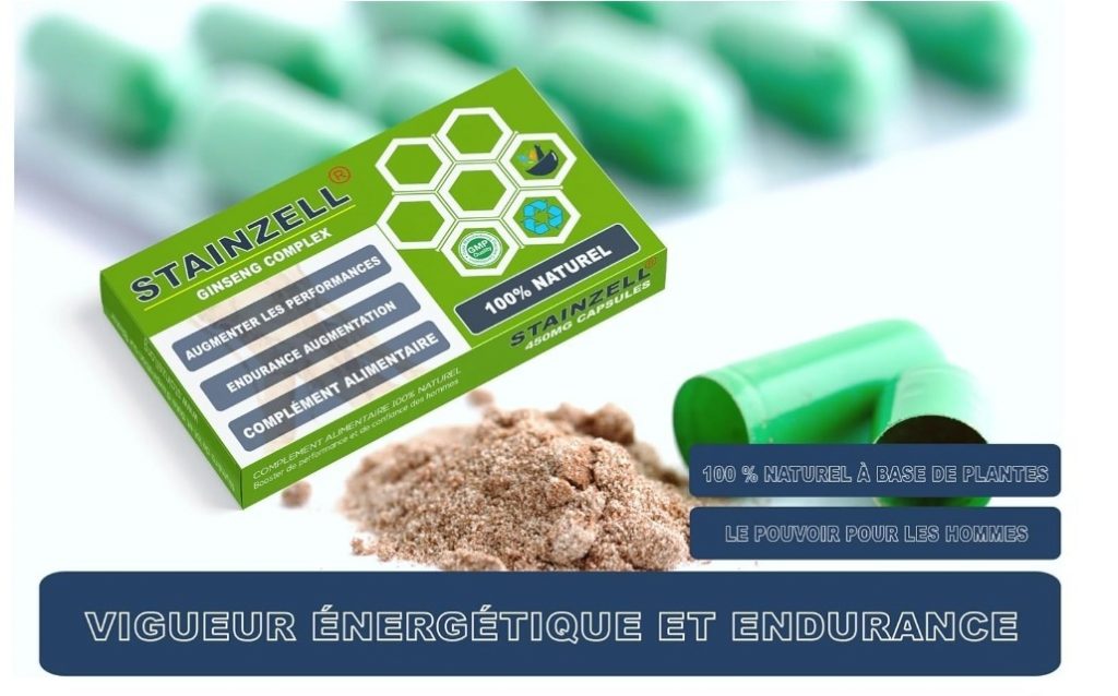 STAINZELL - Complément Alimentaire Complexe 100% Herbes & Ginseng pour l'Energie, l'érection et Puissance - Formule innovante - 10 Gélules