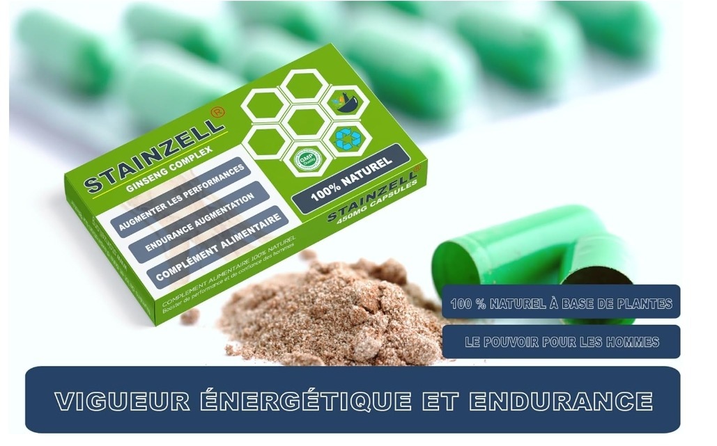 STAINZELL - Complément Alimentaire Complexe 100% Herbes & Ginseng pour l'Energie, l'érection et Puissance - Formule innovante - 10 Gélules